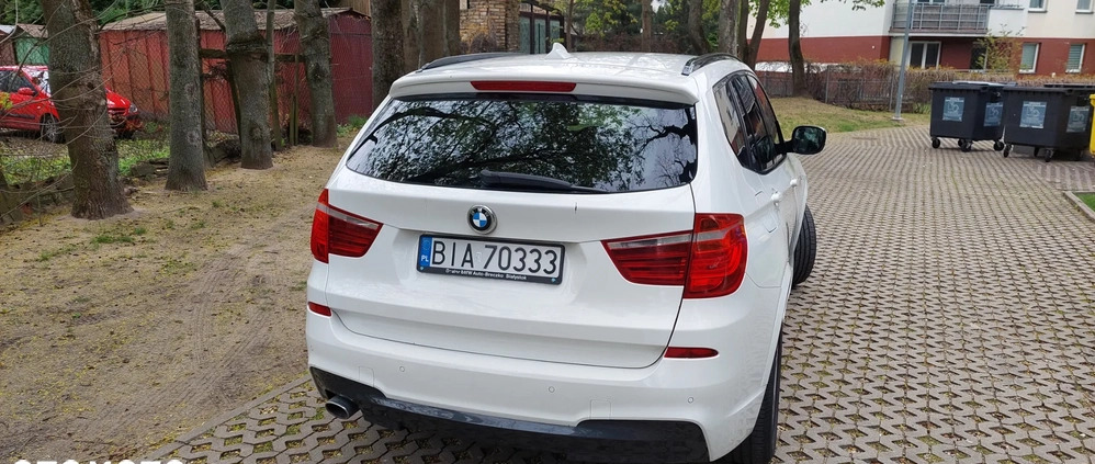 BMW X3 cena 68900 przebieg: 238323, rok produkcji 2013 z Białystok małe 436